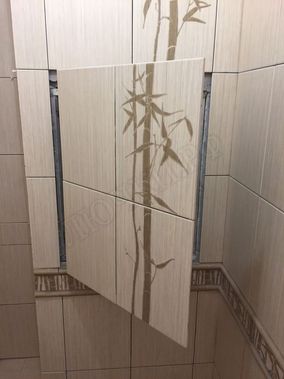 Люк под плитку Нажимной Секрет-Лайт 400*500 Люк под плитку Нажимной Секрет-Лайт 400*500