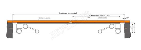Люк под плитку Нажимной Железяка, 2 створки Люк под плитку Нажимной Железяка, 2 створки