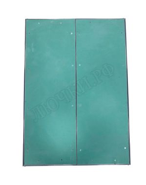 Люк под покраску Хаммер Гиппократ для установки в стену, 2 створки, съёмная перегородка 1200*750 Люк под покраску Хаммер Гиппократ для установки в стену, 2 створки, съёмная перегородка 1200*750