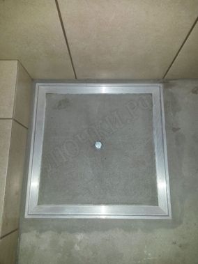 Напольный люк невидимка Премиум Слим 700*700 Напольный люк невидимка Премиум Слим 700*700