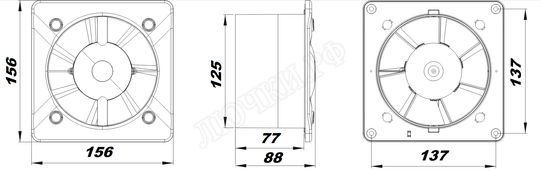 Вытяжной вентилятор Awenta System+, Turbo, 125, KWT125H Вытяжной вентилятор Awenta System+, Turbo, 125, KWT125H